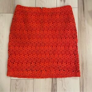 Forever 21 Orange Lace Skirt
